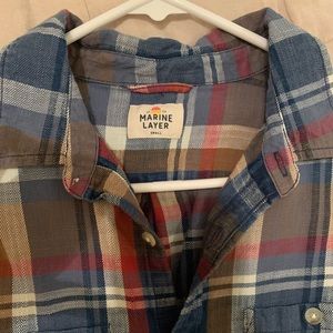 Plaid button down shirt